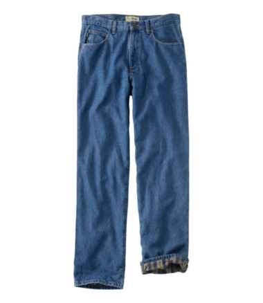 Men's Double L&reg; Jeans, Relaxed Fit, Flannel-Lined