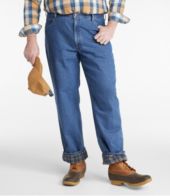 Men's Double L Jeans, Classic Fit, Flannel-Lined