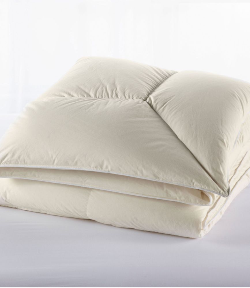 Permabaffle Box Goose Down Comforter, Warm, Cream, small image number 1