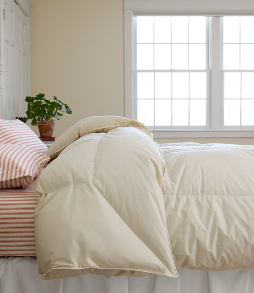 Permabaffle Box Goose Down Comforter, Warmer, Cream, small image number 4