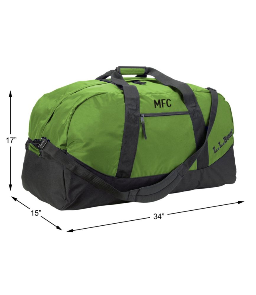 green duffle bags