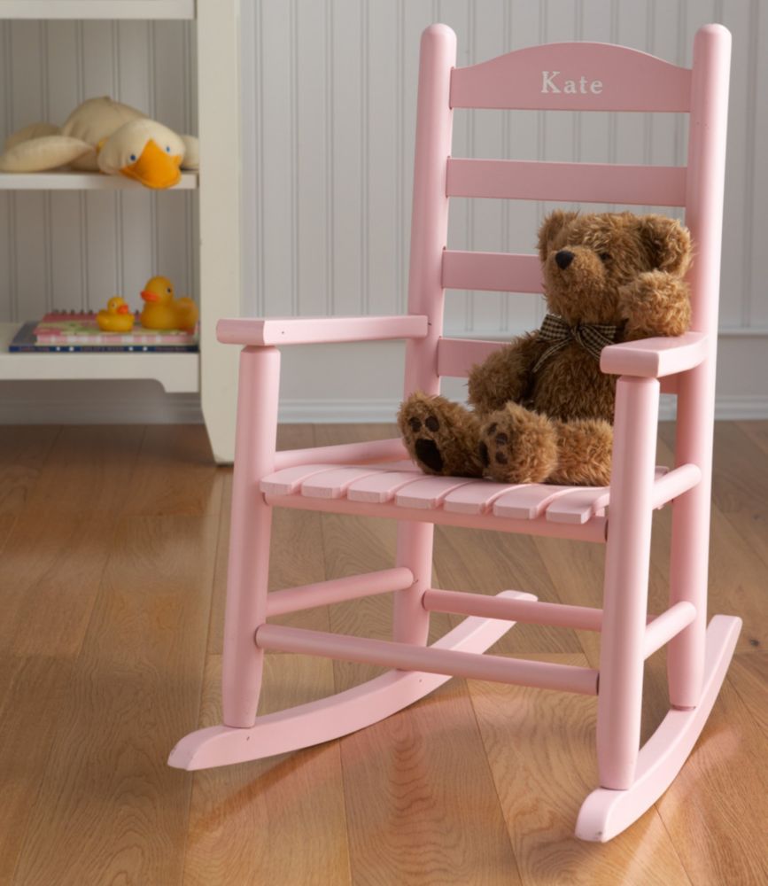 childs wooden rocking chair