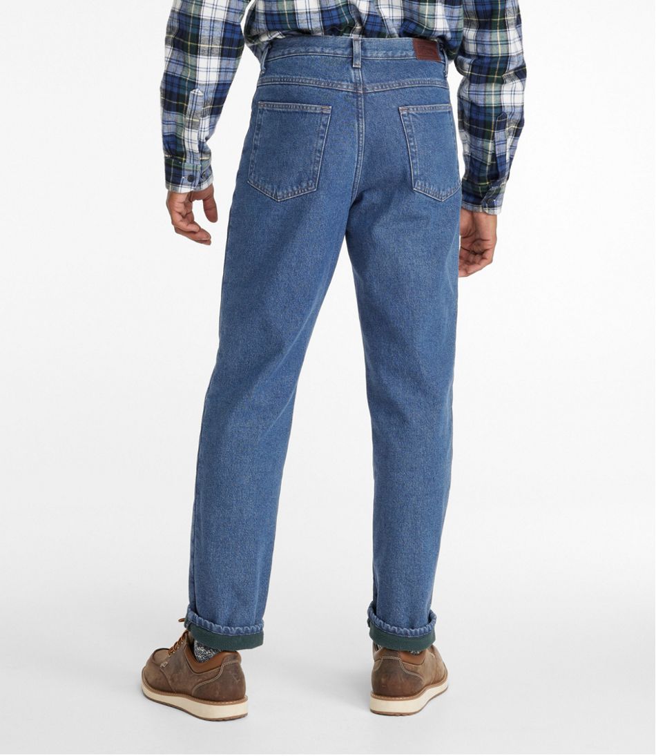 Men's Double L Jeans, Fleece-Lined Classic Fit | Jeans at L.L.Bean