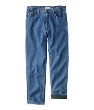 Men's Double L Jeans, Classic Fit, Fleece-Lined