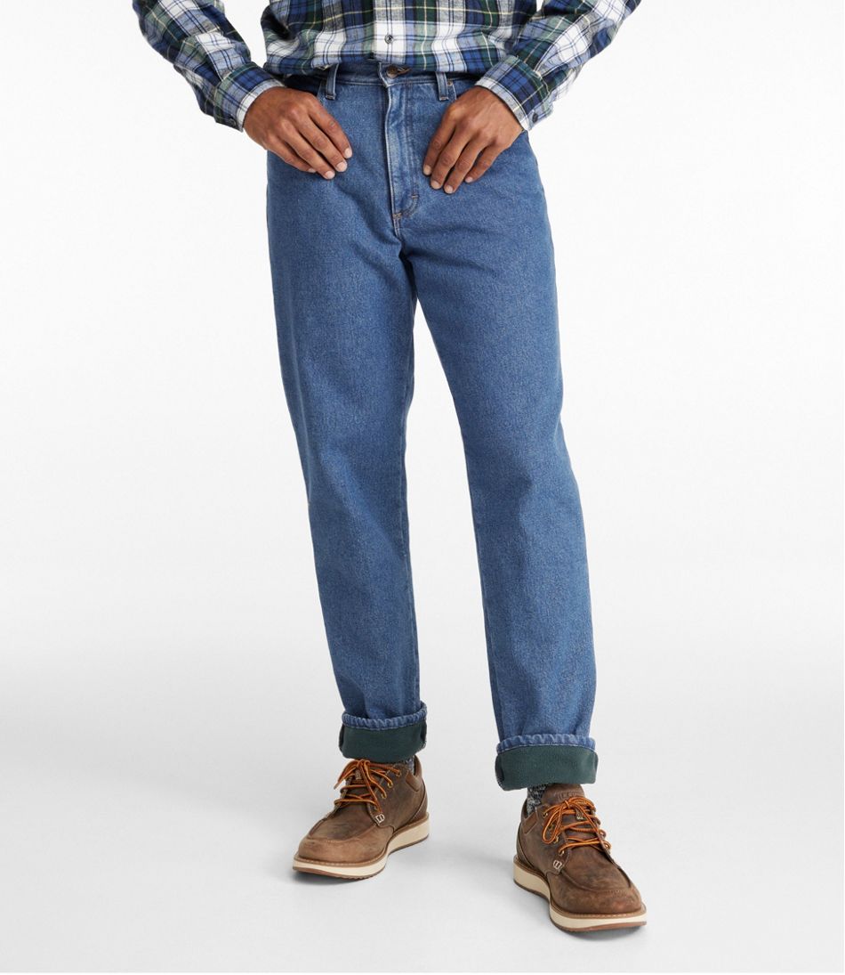 Men's Double L Jeans, Classic Fit, Fleece-Lined