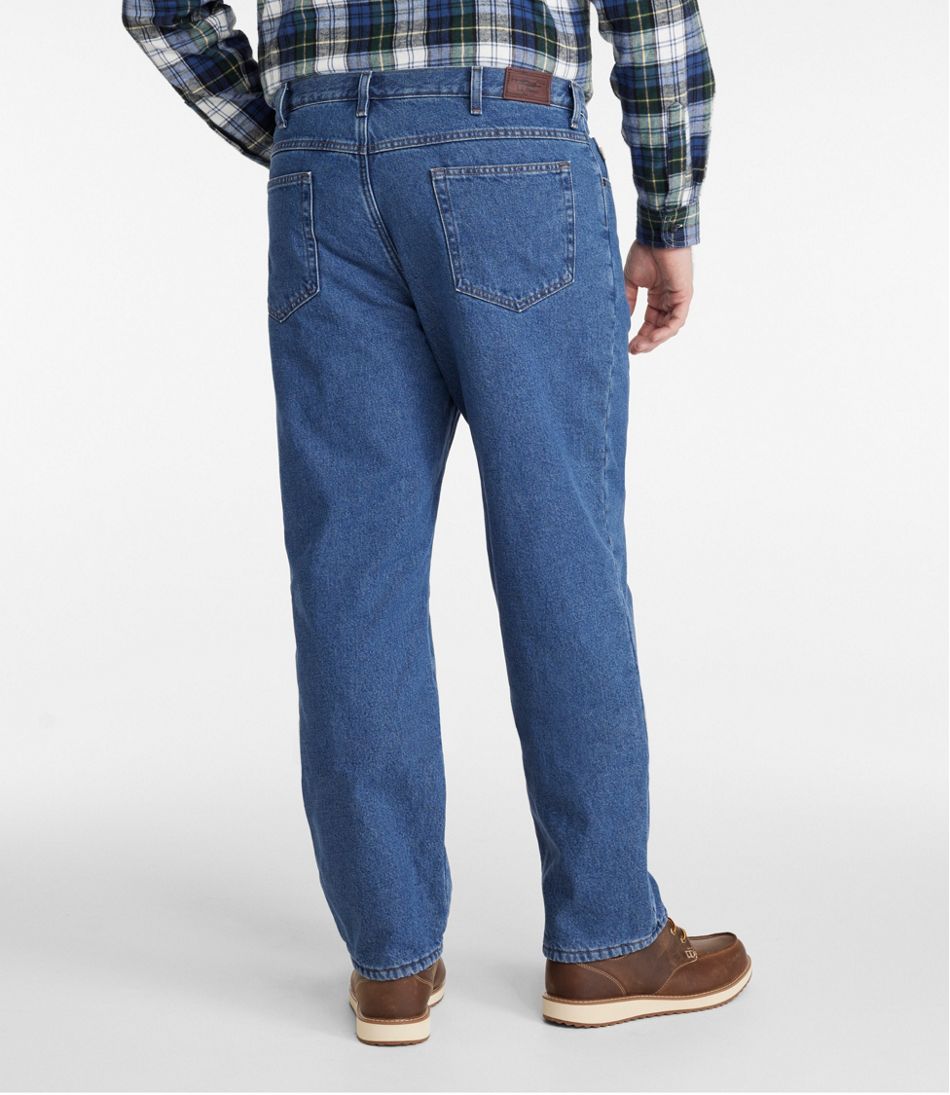 Men's Comfort Stretch Dock Pants, Standard Fit, Straight Leg, Flannel-Lined  at L.L. Bean