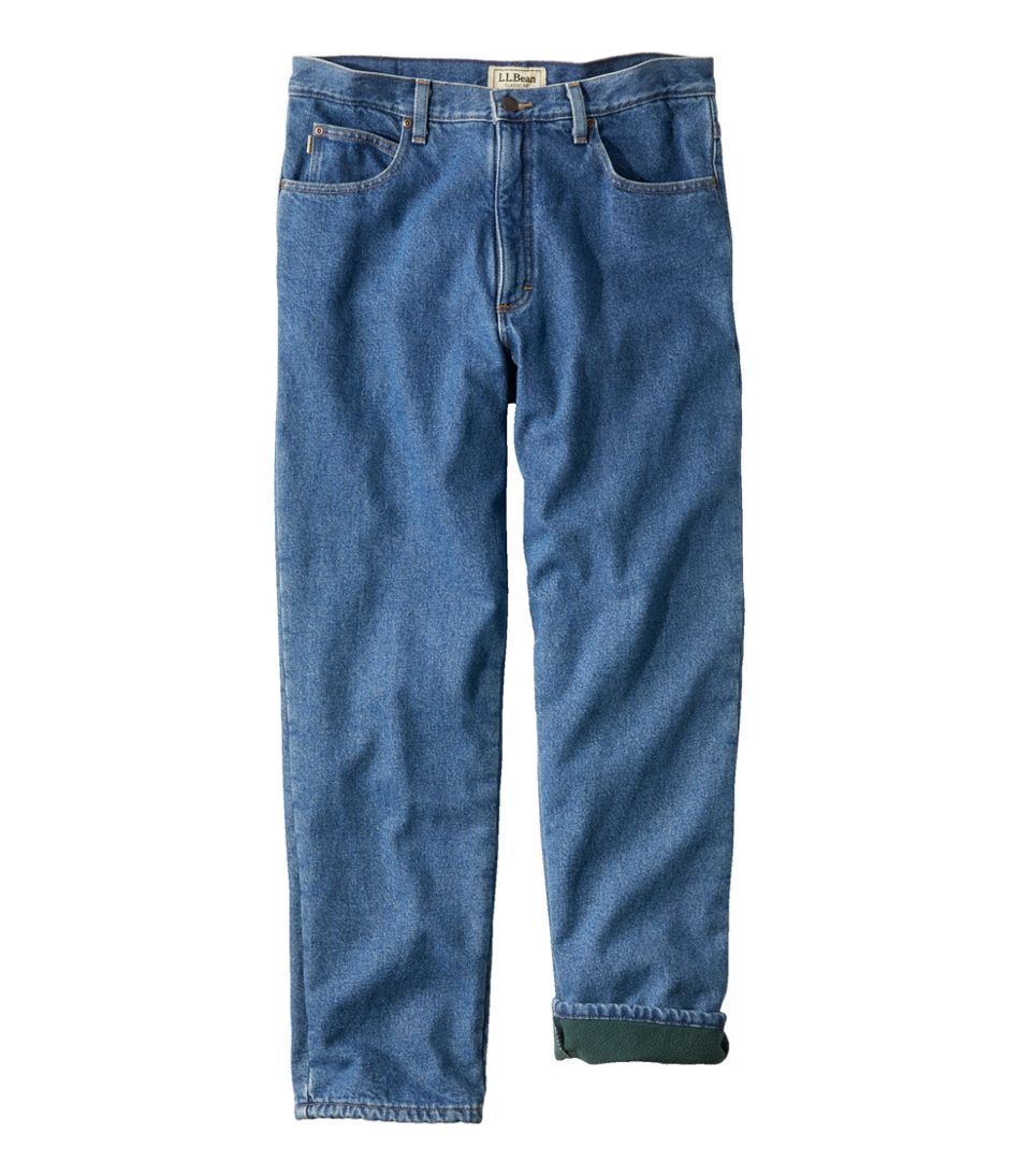Men's Double L Jeans, Classic Fit, Fleece-Lined
