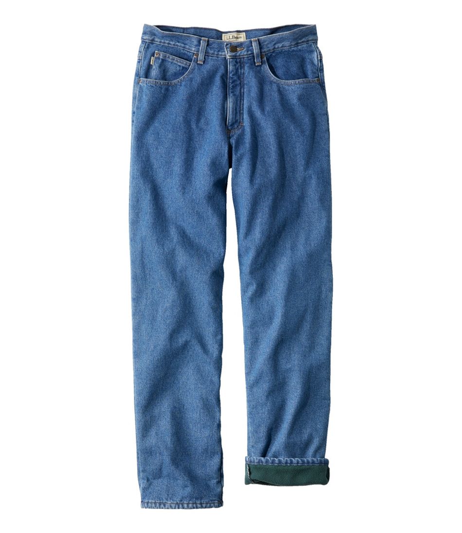 Men's Double L Jeans, Relaxed Fit, Fleece-Lined | Jeans at L.L.Bean