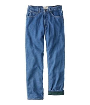 Men's Double L Jeans, Relaxed Fit, Fleece-Lined