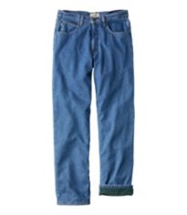 Carhartt Men's Relaxed Fit Natural-Rise Flannel-Lined 5-Pocket Jeans