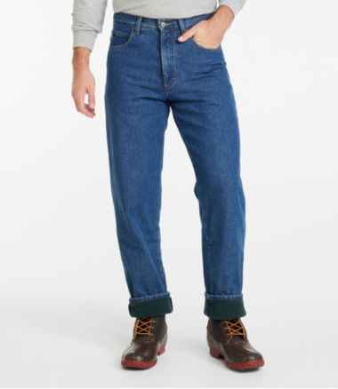 Men's Double L® Jeans, Relaxed Fit, Fleece-Lined