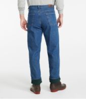 Men's Double L Jeans, Relaxed Fit, Fleece-Lined