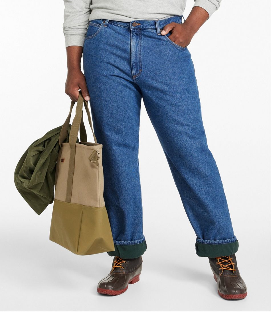 Relaxed Fit Fleece Lined Jeans