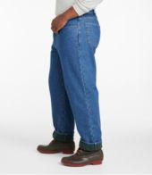 Men's Double L® Jeans, Relaxed Fit, Flannel-Lined