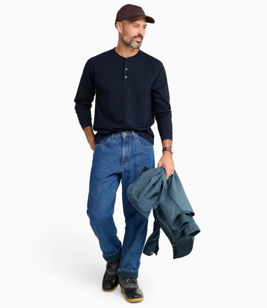 Men's Double L® Jeans, Relaxed Fit, Fleece-Lined