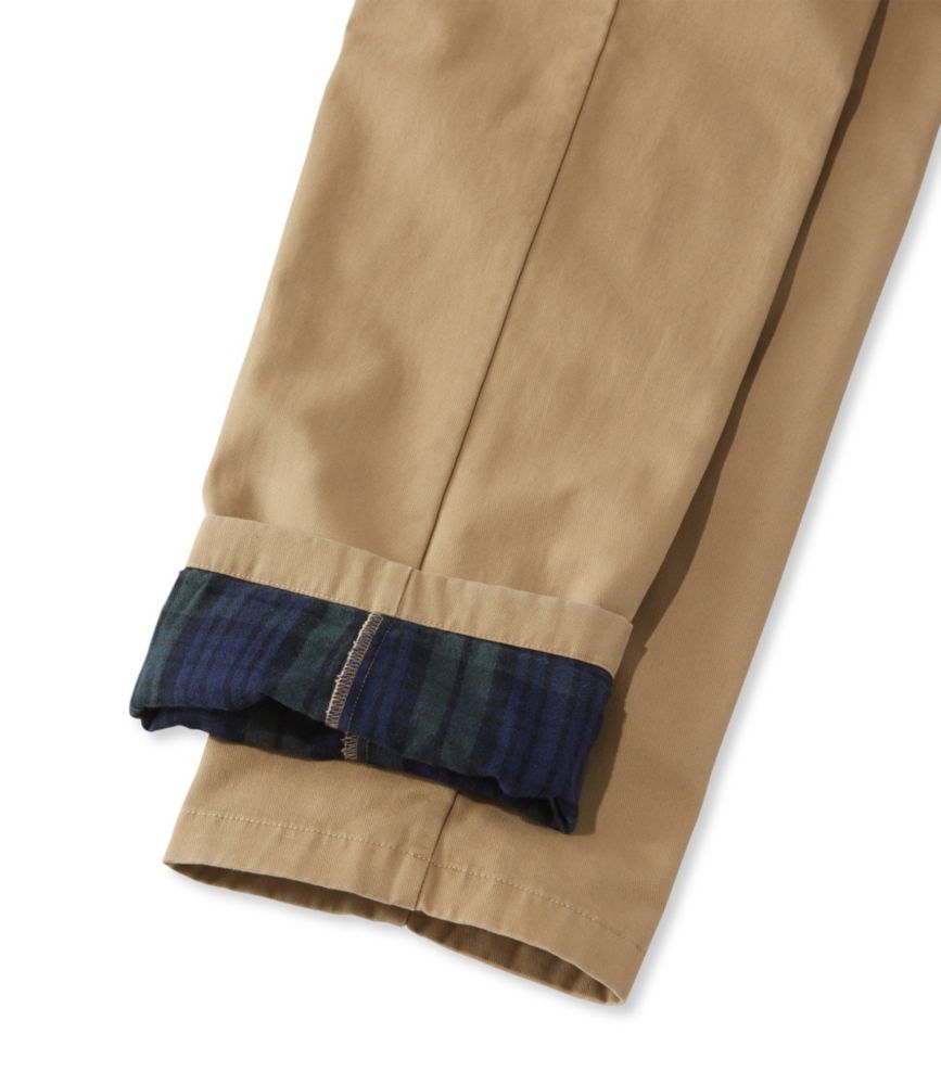 flannel lined chinos slim