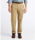 Men's Double L® Chinos, Natural Fit, Plain Front, Flannel-Lined