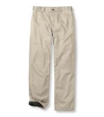 Men's Lined Double L® Chinos, Natural Fit Plain Front