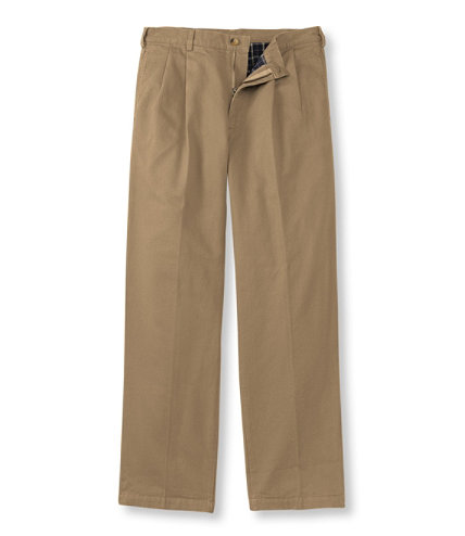 Lined Double L Chinos, Natural Fit Pleated | Free Shipping at L.L.Bean.