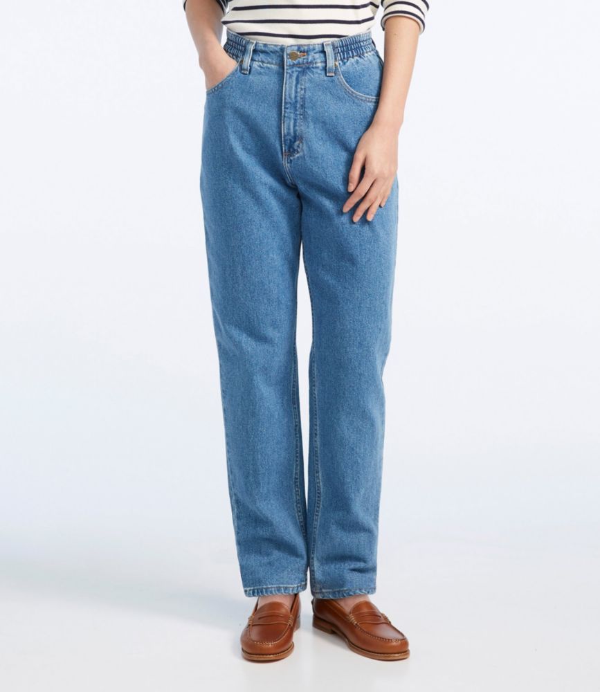 Women's Double L Jeans, Relaxed Fit Comfort Waist Pants & Jeans at L