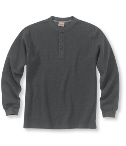 Mini-Waffle Henley, Traditional Fit