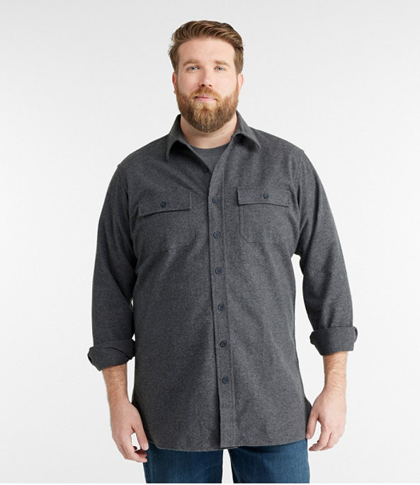 Chamois Shirt, Charcoal Gray Heather, large image number 3