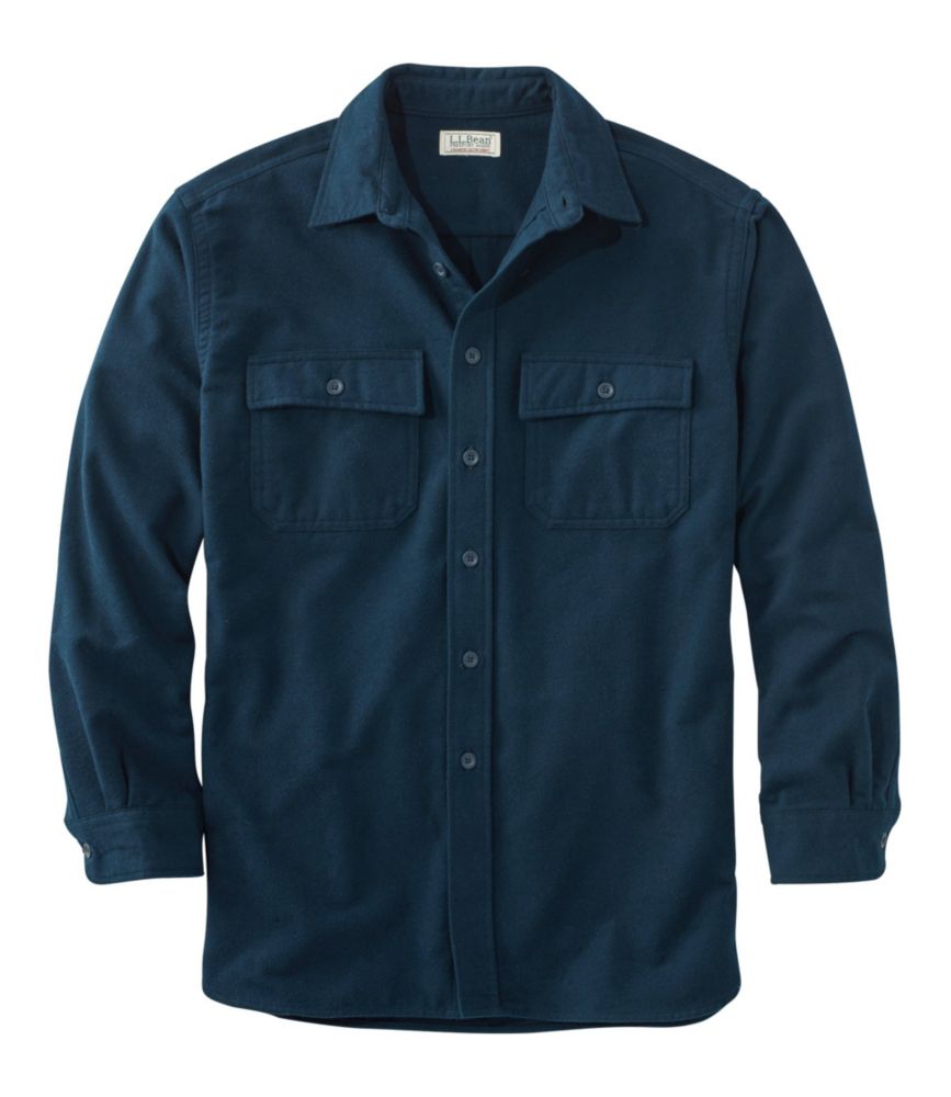 Men's Chamois Shirt, Traditional Fit, Navy, small image number 1
