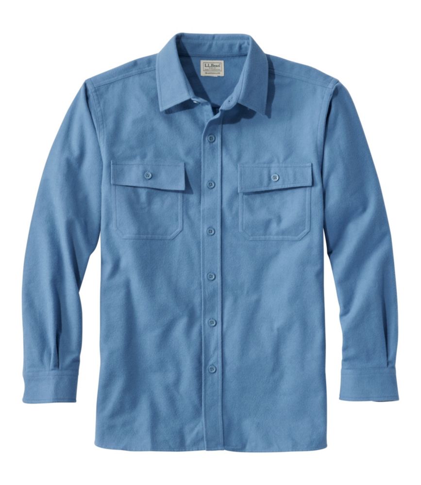 Men's Chamois Shirt, Traditional Fit, Chalk Blue, small image number 1