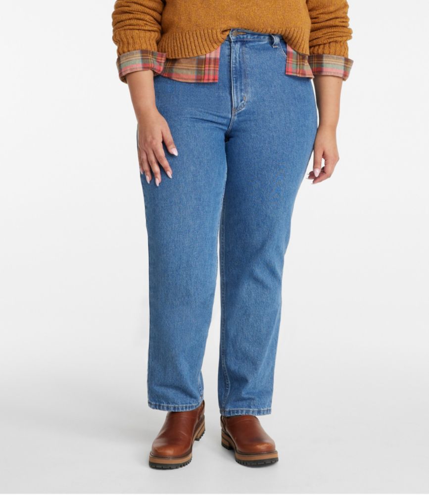 Women's Double L Jeans, Relaxed Fit Tapered at L.L.Bean