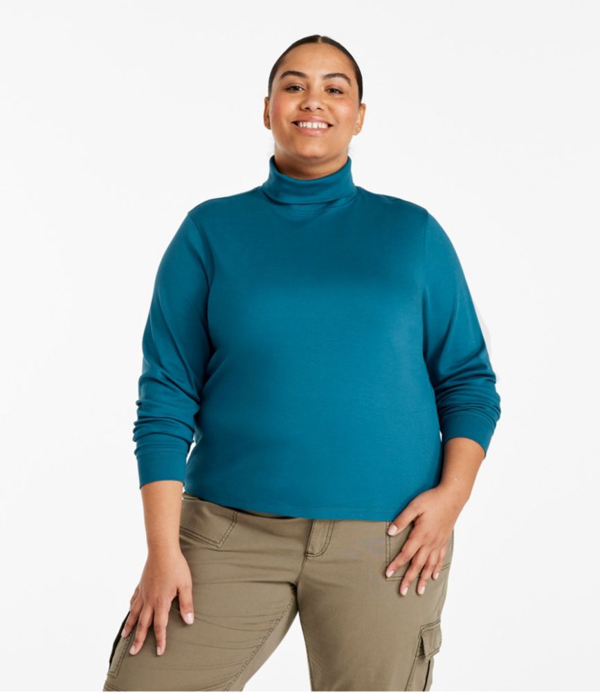 Women's L.L.Bean Interlock Turtleneck, Long-Sleeve