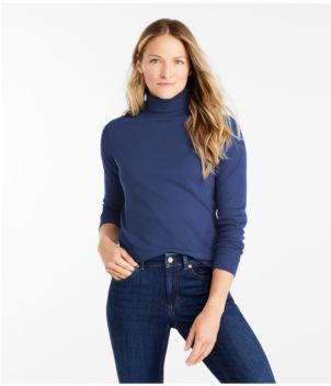 Women's L.L.Bean Interlock Turtleneck, Long-Sleeve