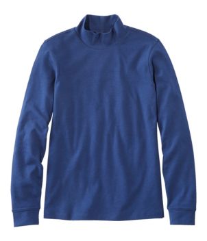 Women's L.L.Bean Interlock Mock-Turtleneck, Long-Sleeve