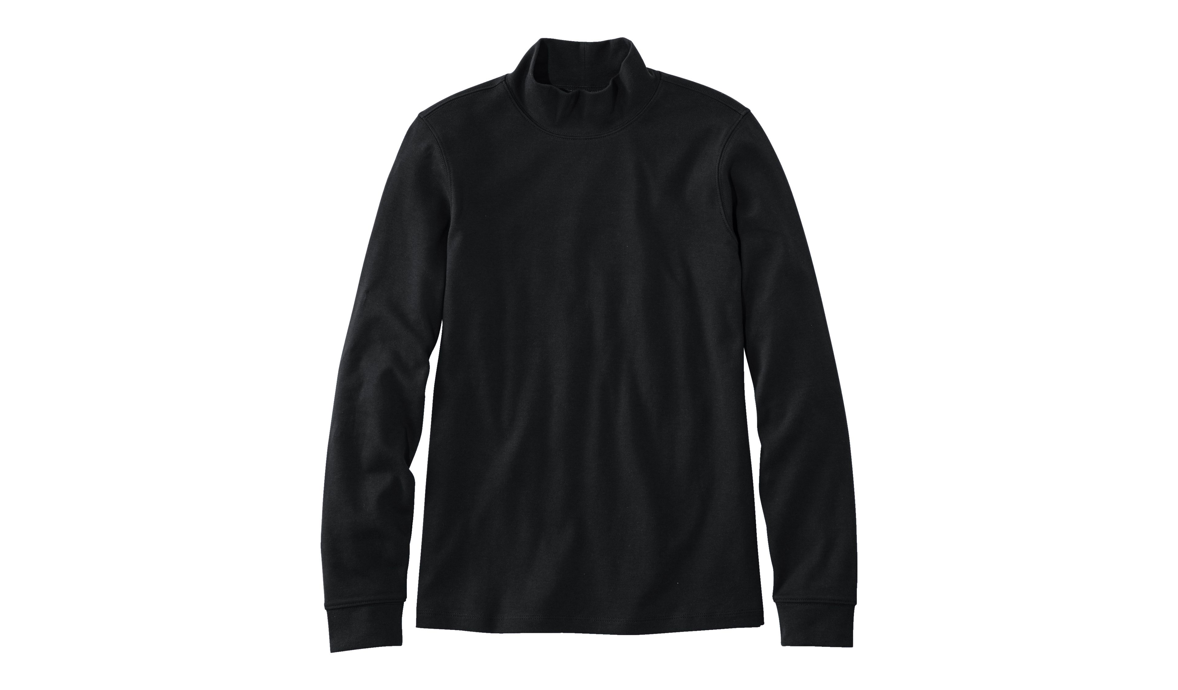 Women's L.L.Bean Interlock Mock-Turtleneck, Long-Sleeve
