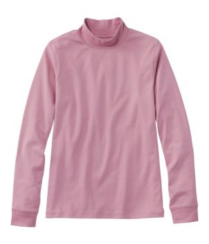 Women's L.L.Bean Interlock Mock-Turtleneck, Long-Sleeve