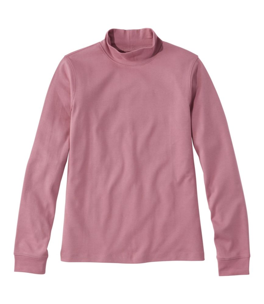 Women's L.L.Bean Interlock Mock-Turtleneck, Long-Sleeve