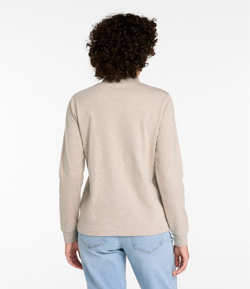 Women's L.L.Bean Interlock Mock-Turtleneck, Long-Sleeve