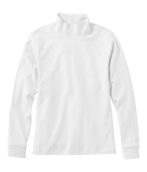 Women's L.L.Bean Interlock Mock-Turtleneck, Long-Sleeve