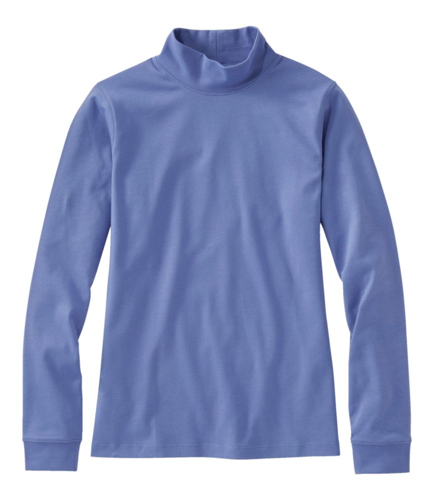 LLBean Women's Quilted Color Block Mock Neck Tunic