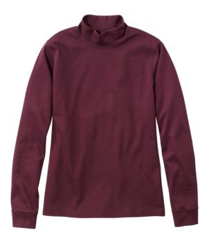 Women's L.L.Bean Interlock Mock-Turtleneck, Long-Sleeve