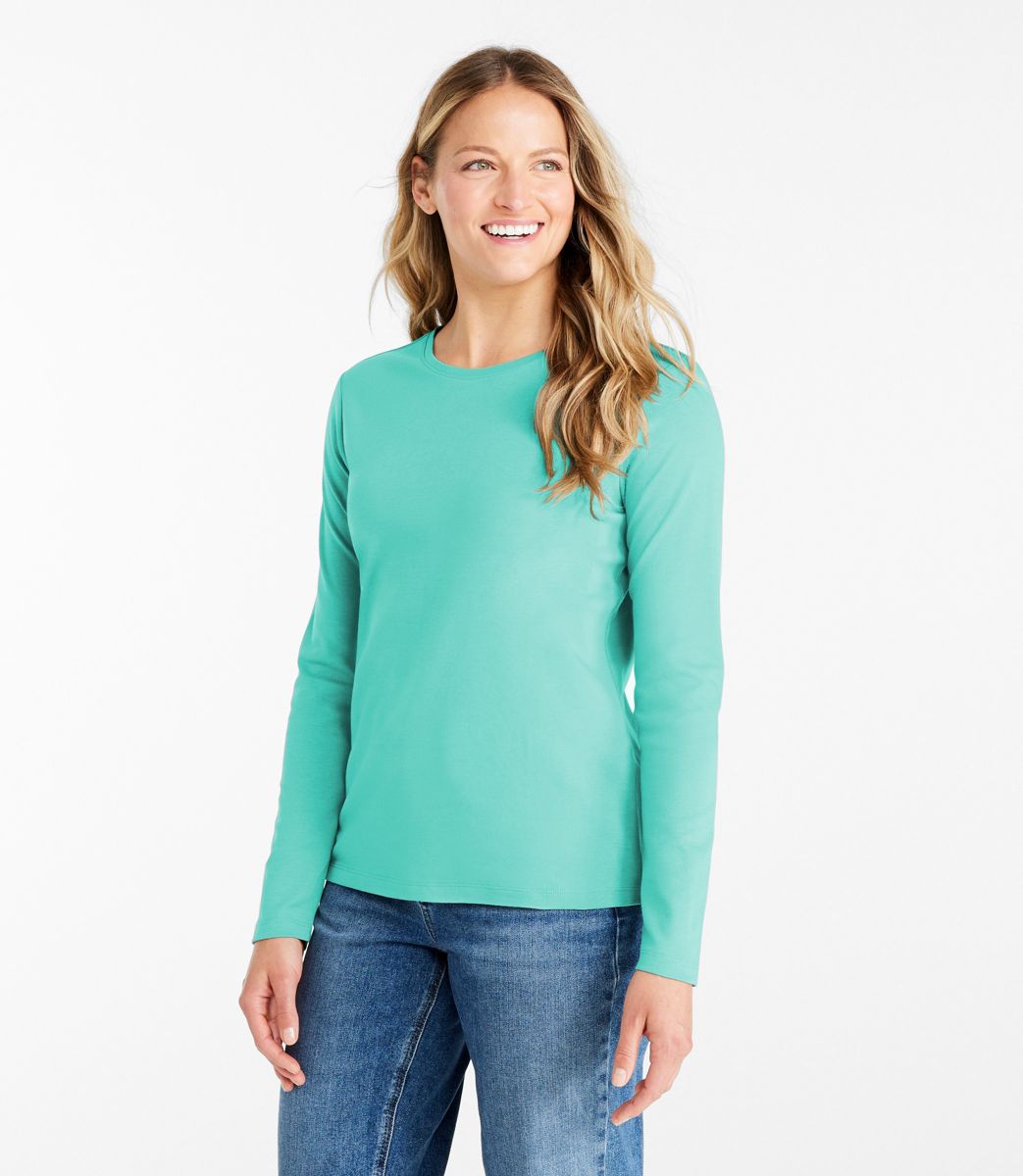 Scoop Women's Layered Tee with Long Sleeves, Sizes XS-XXL