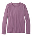 Women's L.L.Bean Tee, Long-Sleeve Crewneck, Mauve, small image number 0