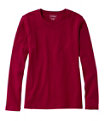 Women's L.L.Bean Tee, Long-Sleeve Crewneck, Dark Cranberry, small image number 0