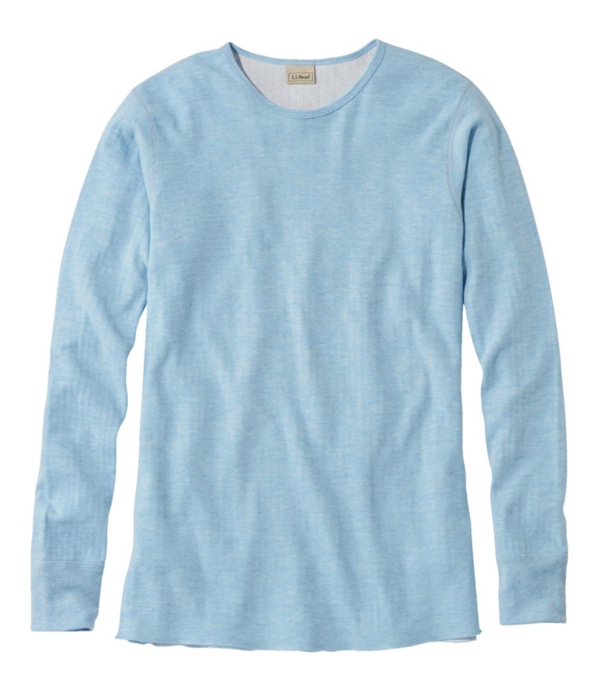 Solid Double Layer Thermal Crewneck Women's Regular