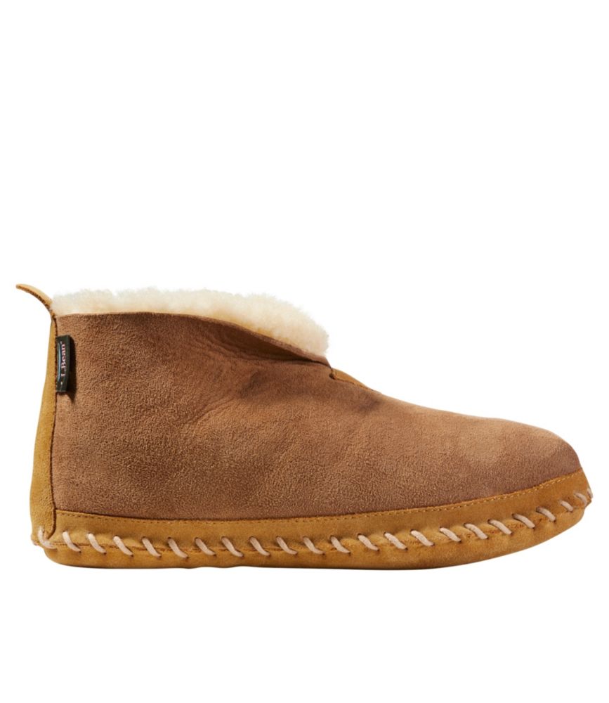 mens sheepskin lined slippers