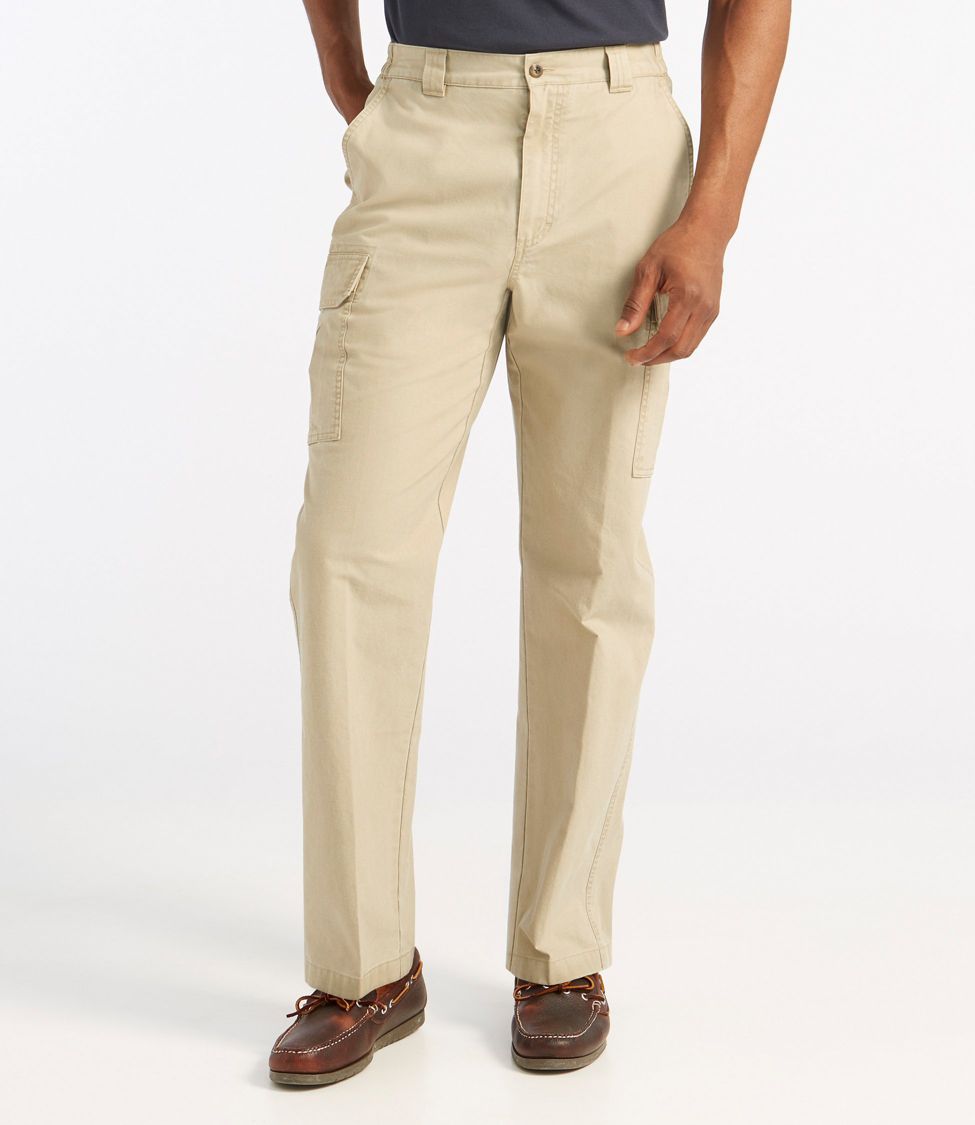 Ll bean mens khaki hot sale pants