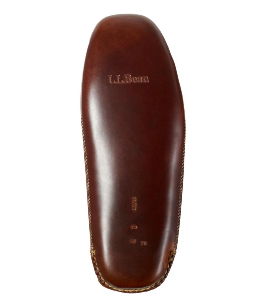 Men's Leather Double-Sole Slippers, Leather-Lined, Brown, small image number 5