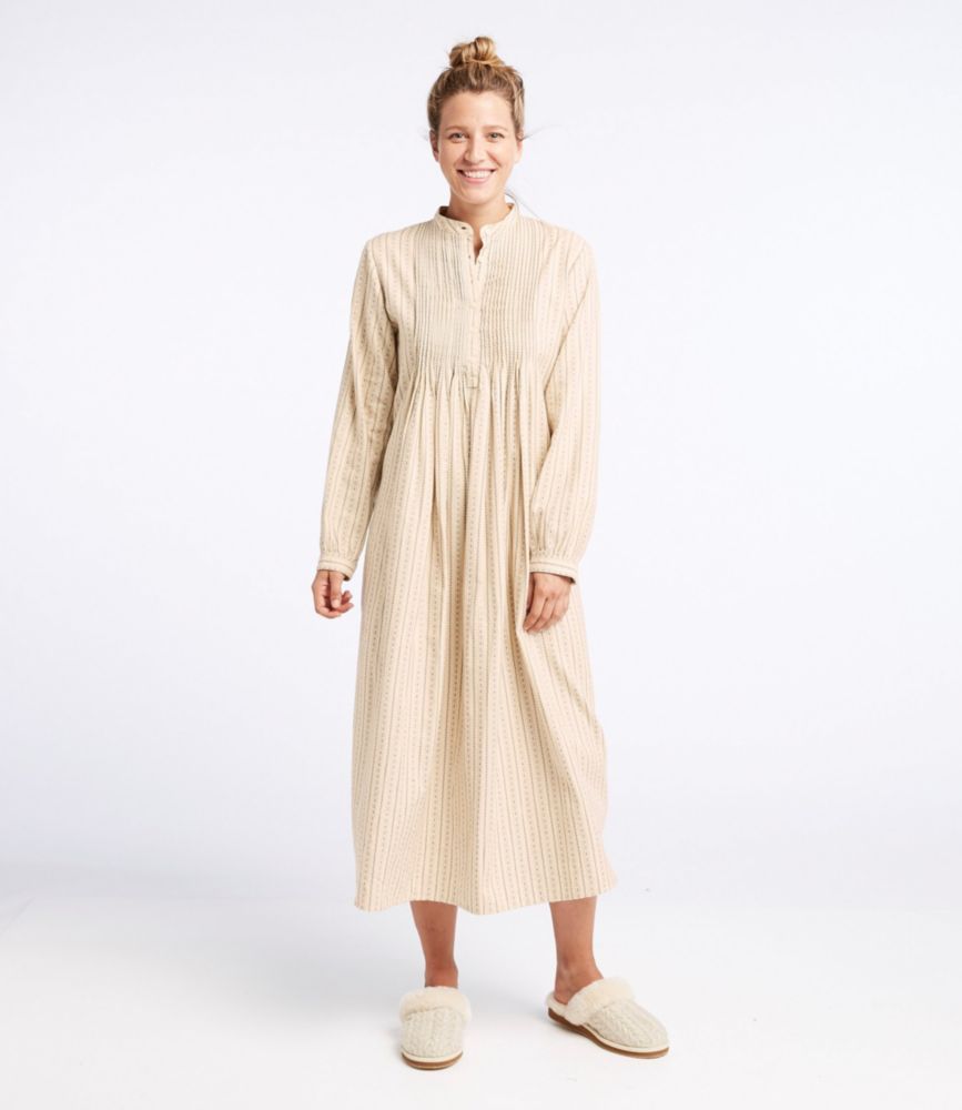 long cotton flannel granny nightgown