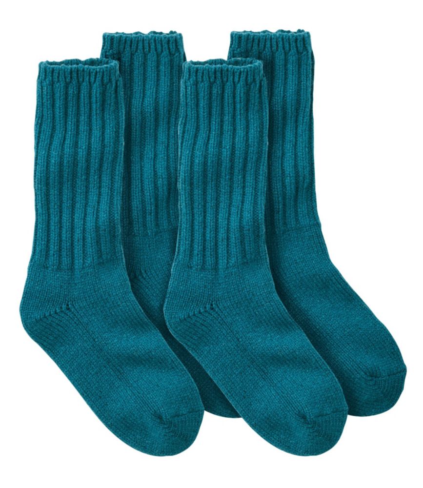 Adults' Merino Wool Ragg Socks, 10" Two-Pack, Soft Khaki+Soft Khaki, small image number 2