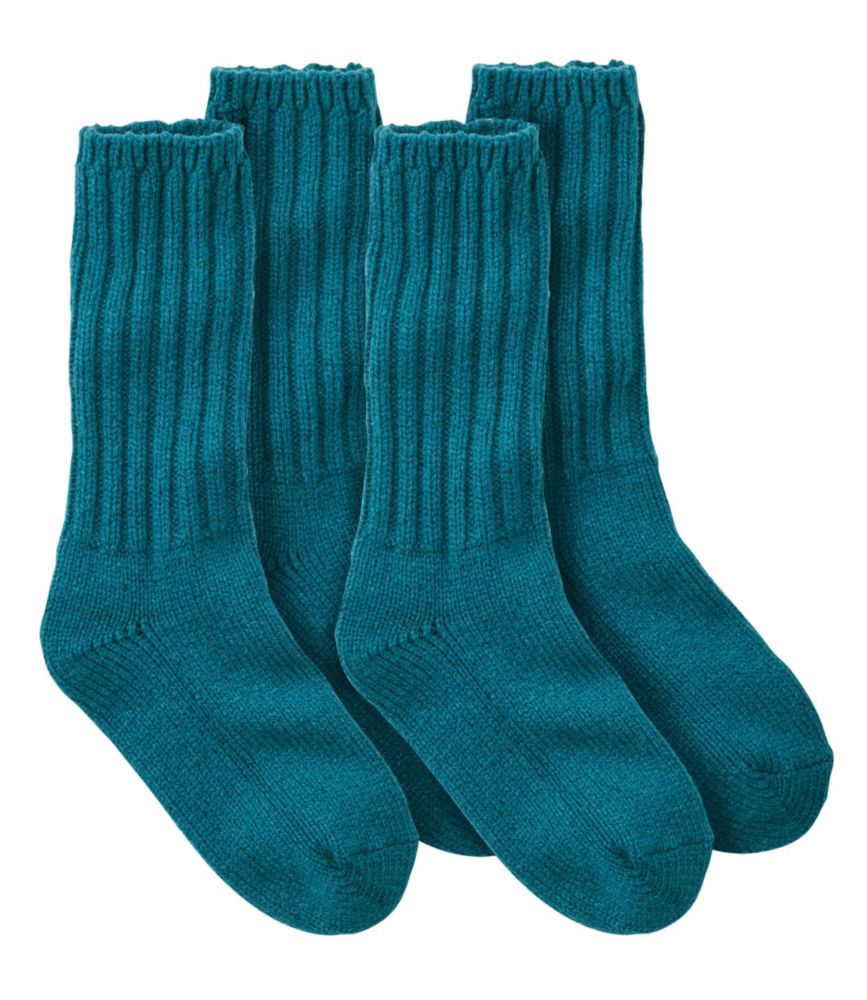 Adults' Merino Wool Ragg Socks, 10" Two-Pack, Charcoal+Charcoal, small image number 1