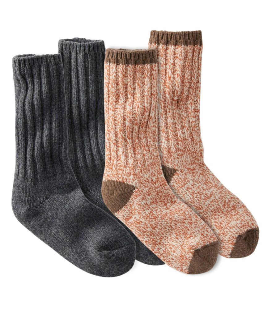 Adults' Merino Wool Ragg Socks, 10" TwoPack
